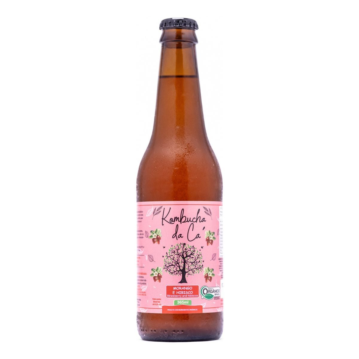 Kombucha Da Cá Morango E Hibisco 365ml
